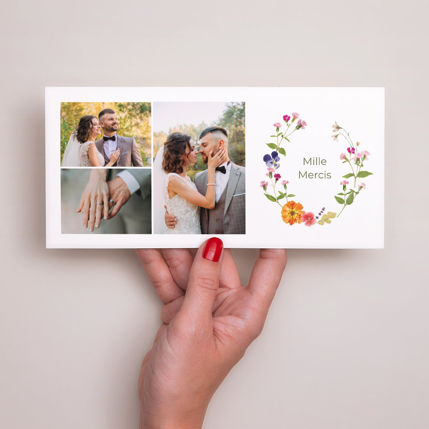 Remerciements Mariage Panoramique paysage Douce Cueillette photo N° 2