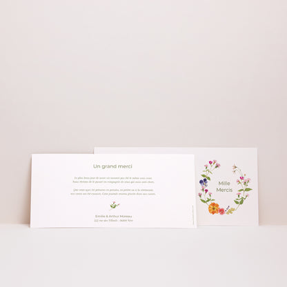 Remerciements Mariage Panoramique paysage Douce Cueillette photo N° 3