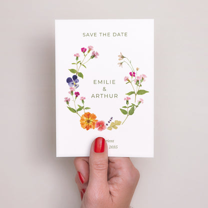 Save the date Mariage Portrait Douce Cueillette photo N° 2