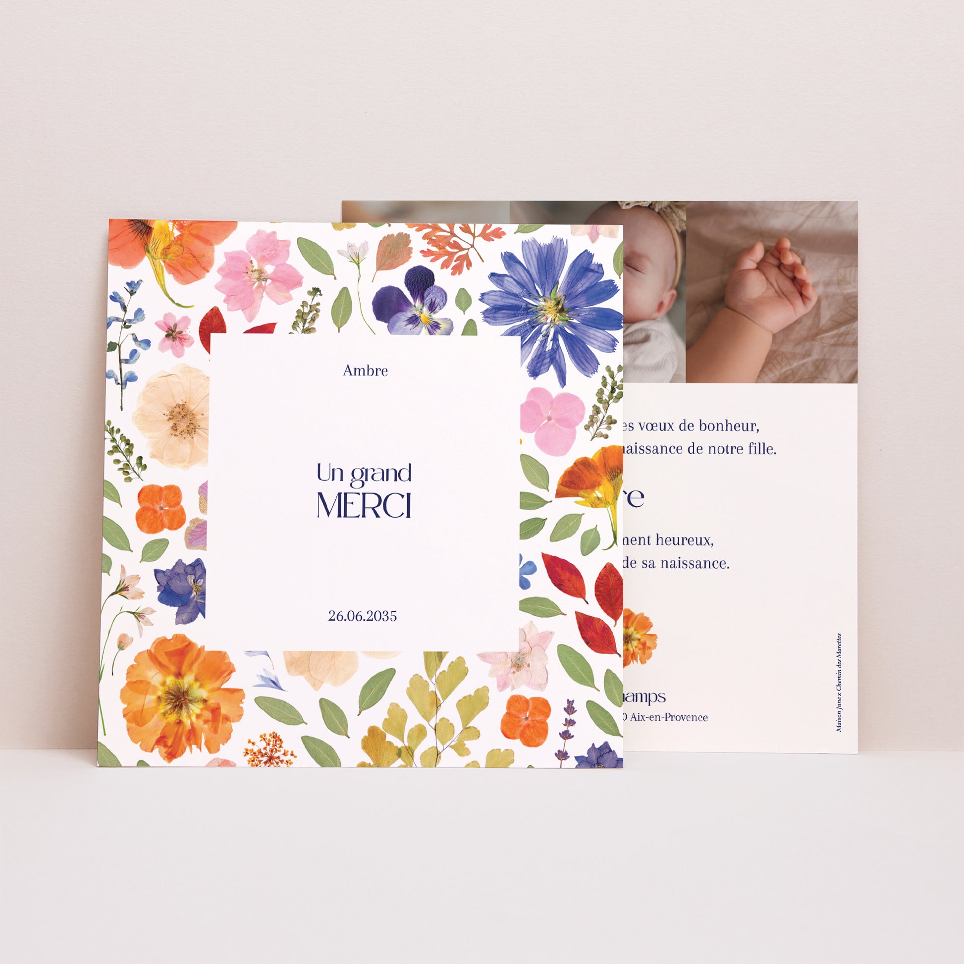 Remerciements Naissance Carré L'Herbier Enchanté photo N° 1
