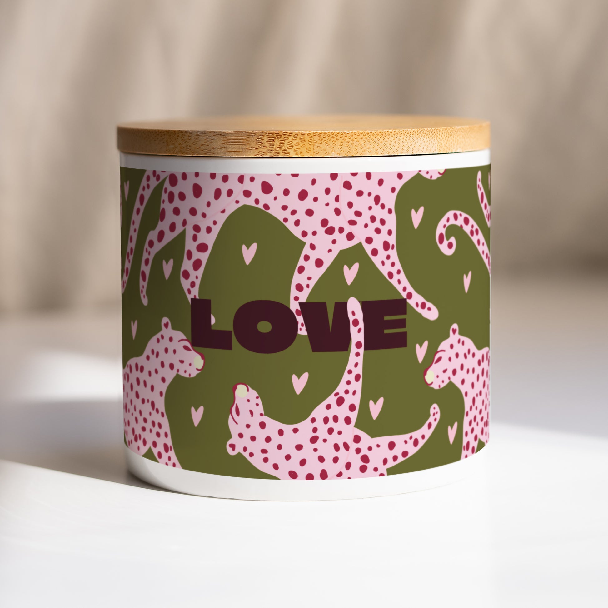 Pot en céramique 48 cl Léopard Love photo N° 1