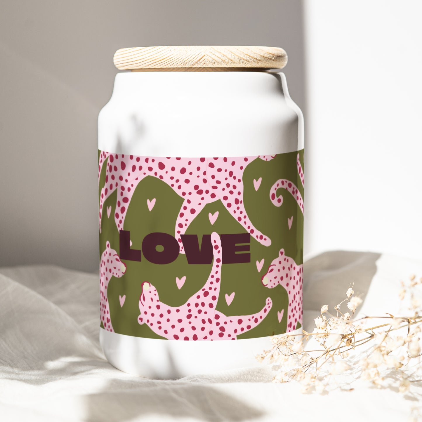 Pot en céramique 65 cl Léopard Love photo N° 1