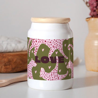 Pot en céramique 65 cl Léopard Love photo N° 2