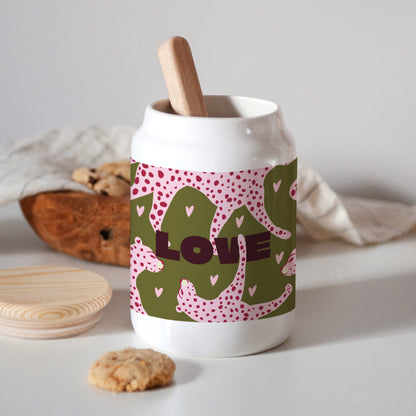 Pot en céramique 65 cl Léopard Love photo N° 3