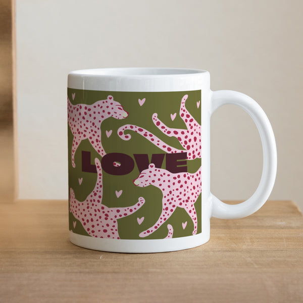 Mug Blanc Léopard Love photo