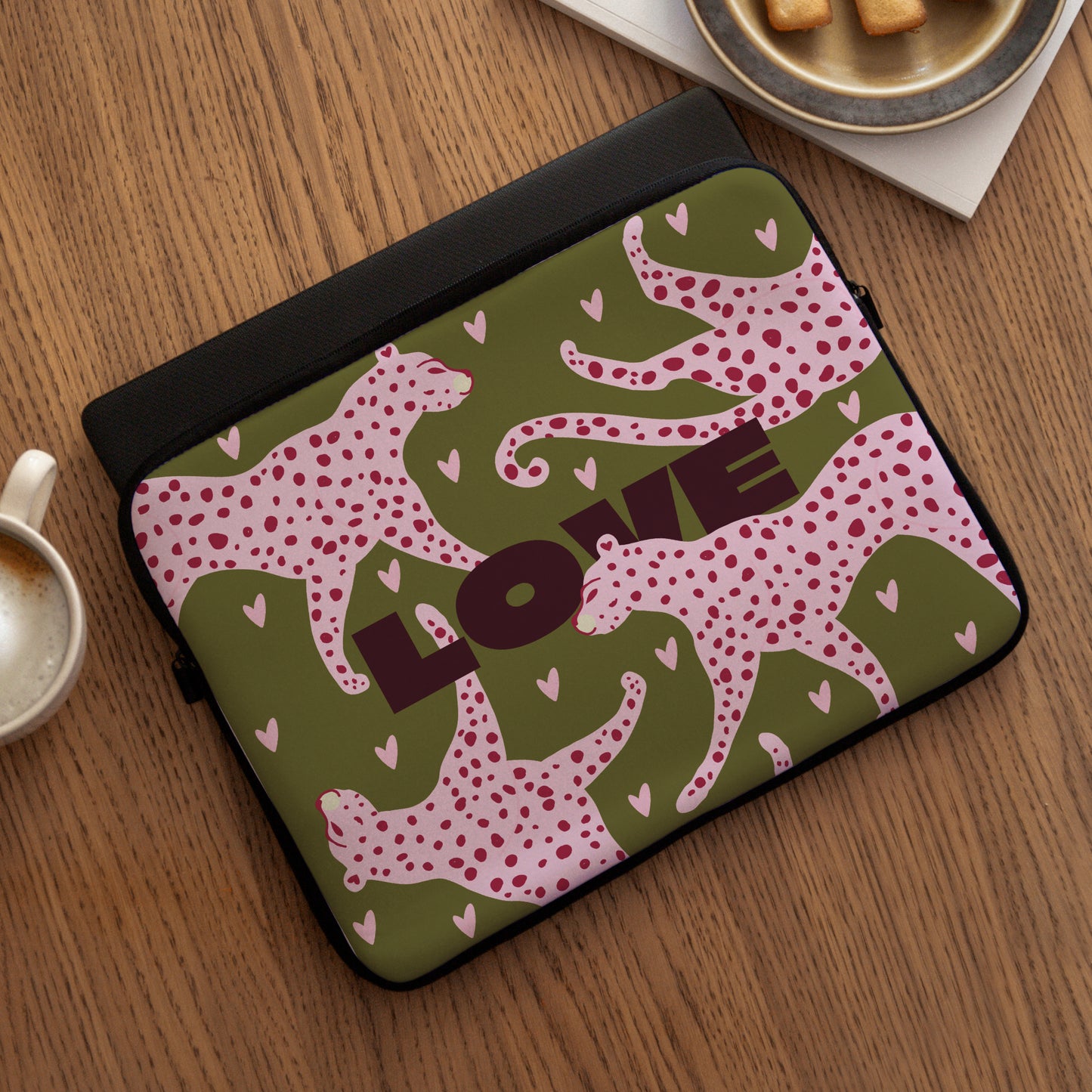Housse ordinateur 15 pouces Léopard Love photo N° 3