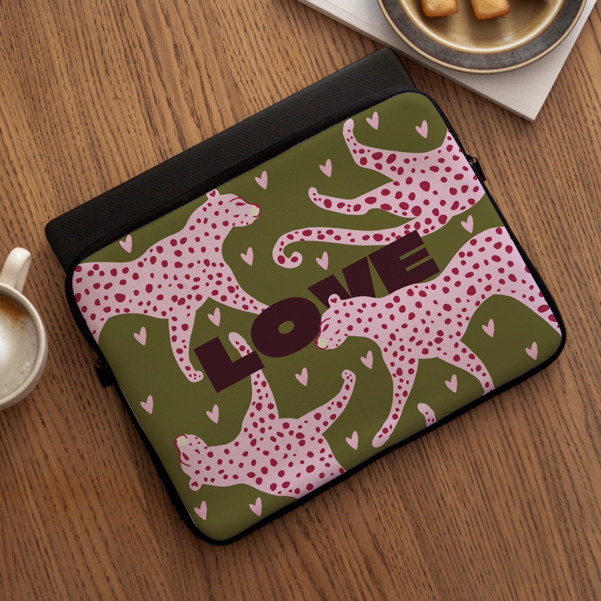 Housse ordinateur 15 pouces Léopard Love photo N° 3