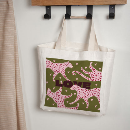 Tote bag Anse en toile Léopard Love photo N° 1