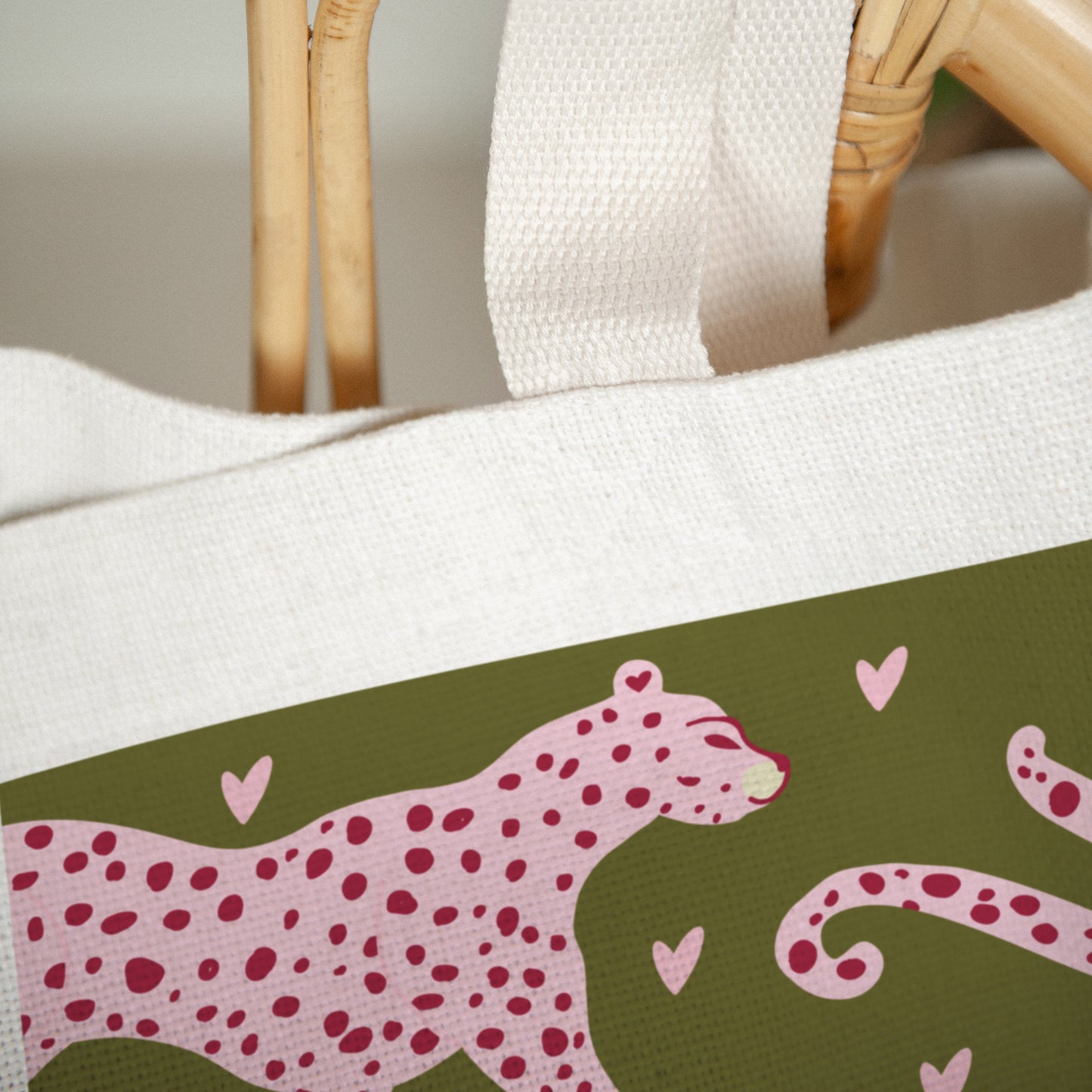 Tote bag Anse en toile Léopard Love photo N° 3