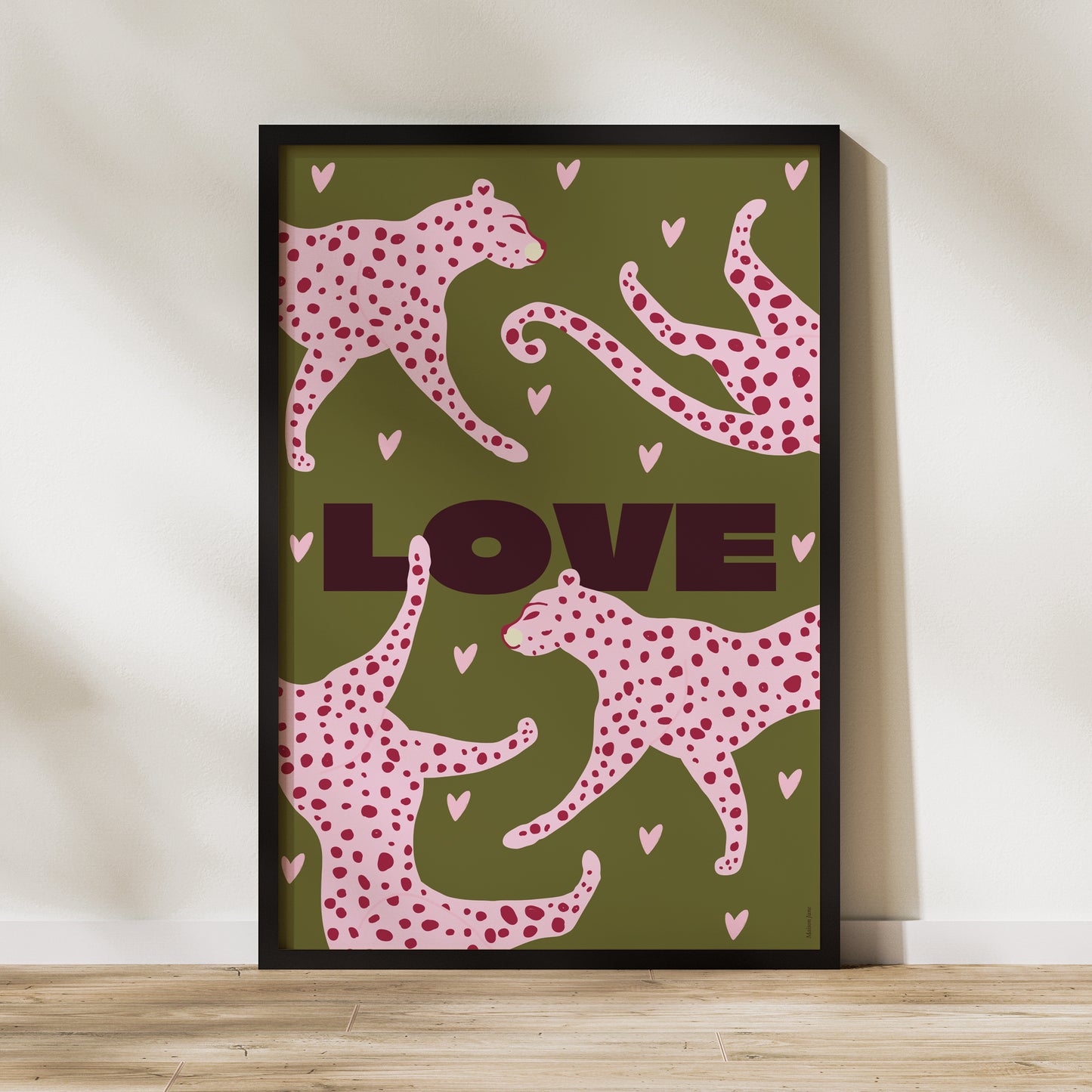 Affiche Portrait 60 x 90 cm Léopard Love photo N° 1