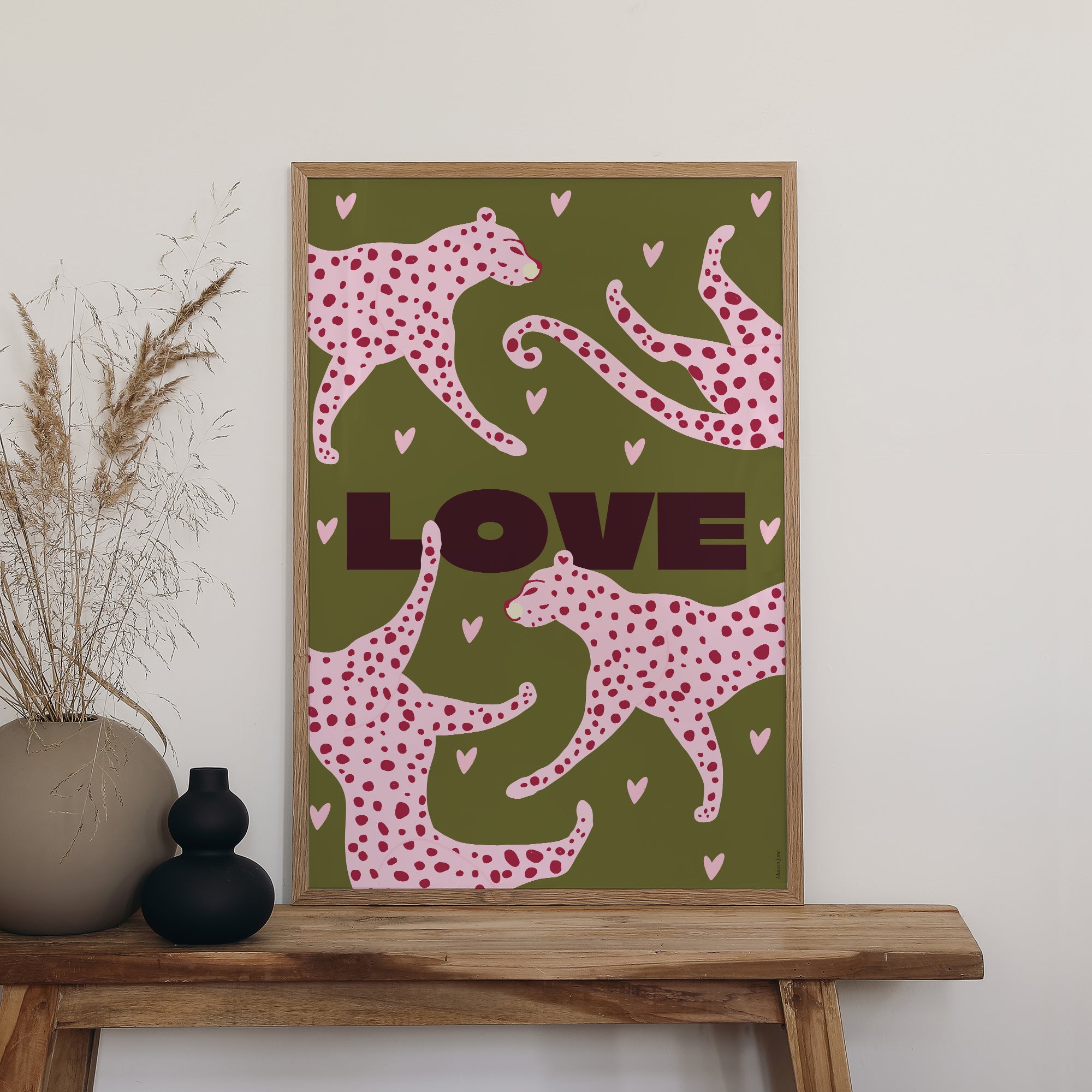 Affiche Portrait 60 x 90 cm Léopard Love photo N° 2