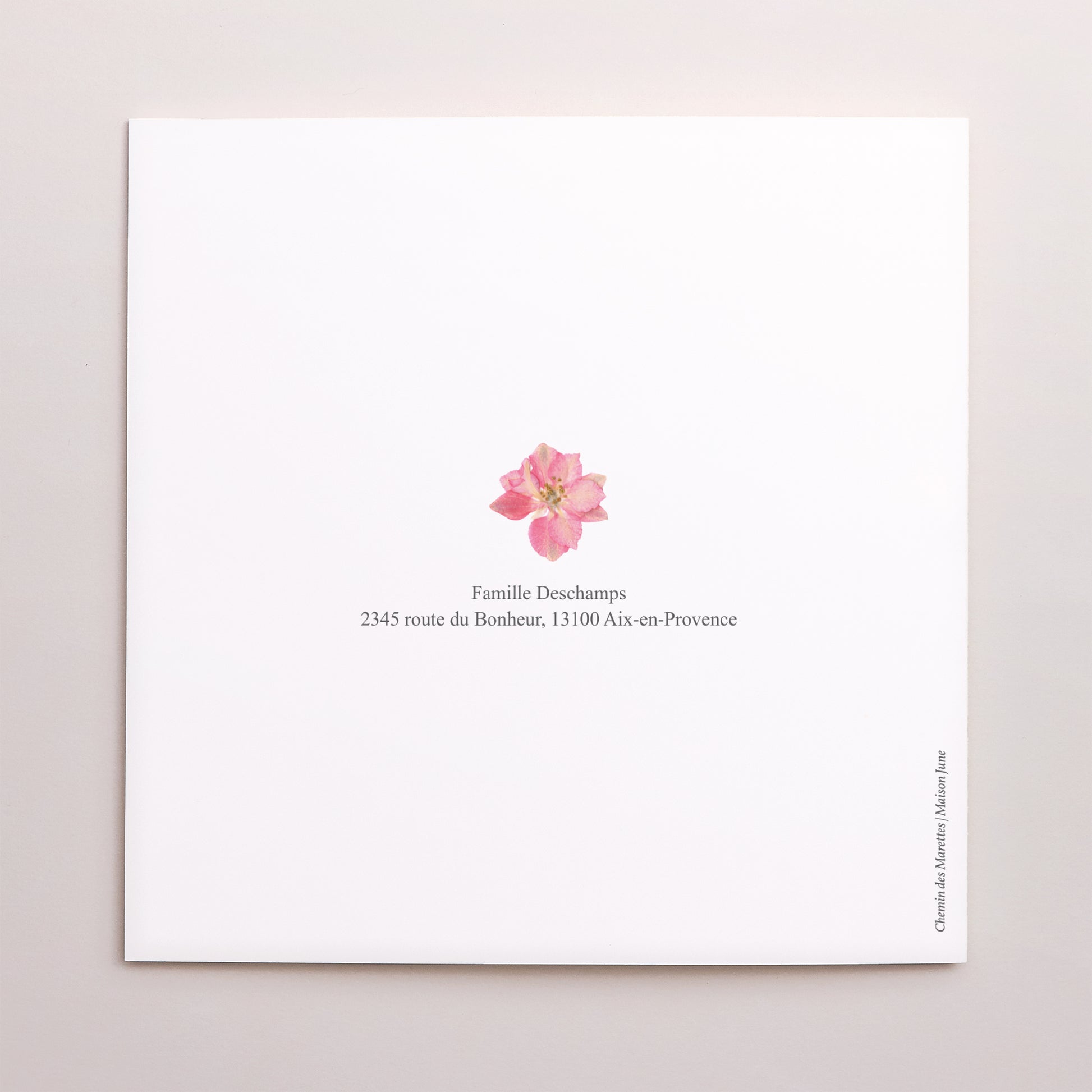 Faire-part Naissance Carré double volet Secret de Printemps photo N° 3