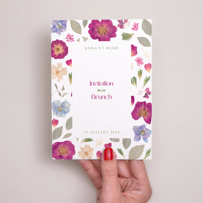 Invitations Mariage Portrait Poésie d'été photo N° 2