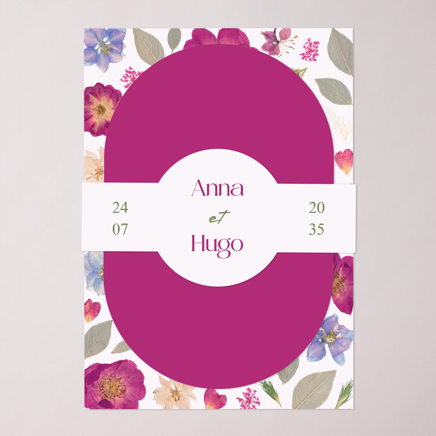 Faire-part Mariage bandeau, 2 cartes Poésie d'été II photo N° 1