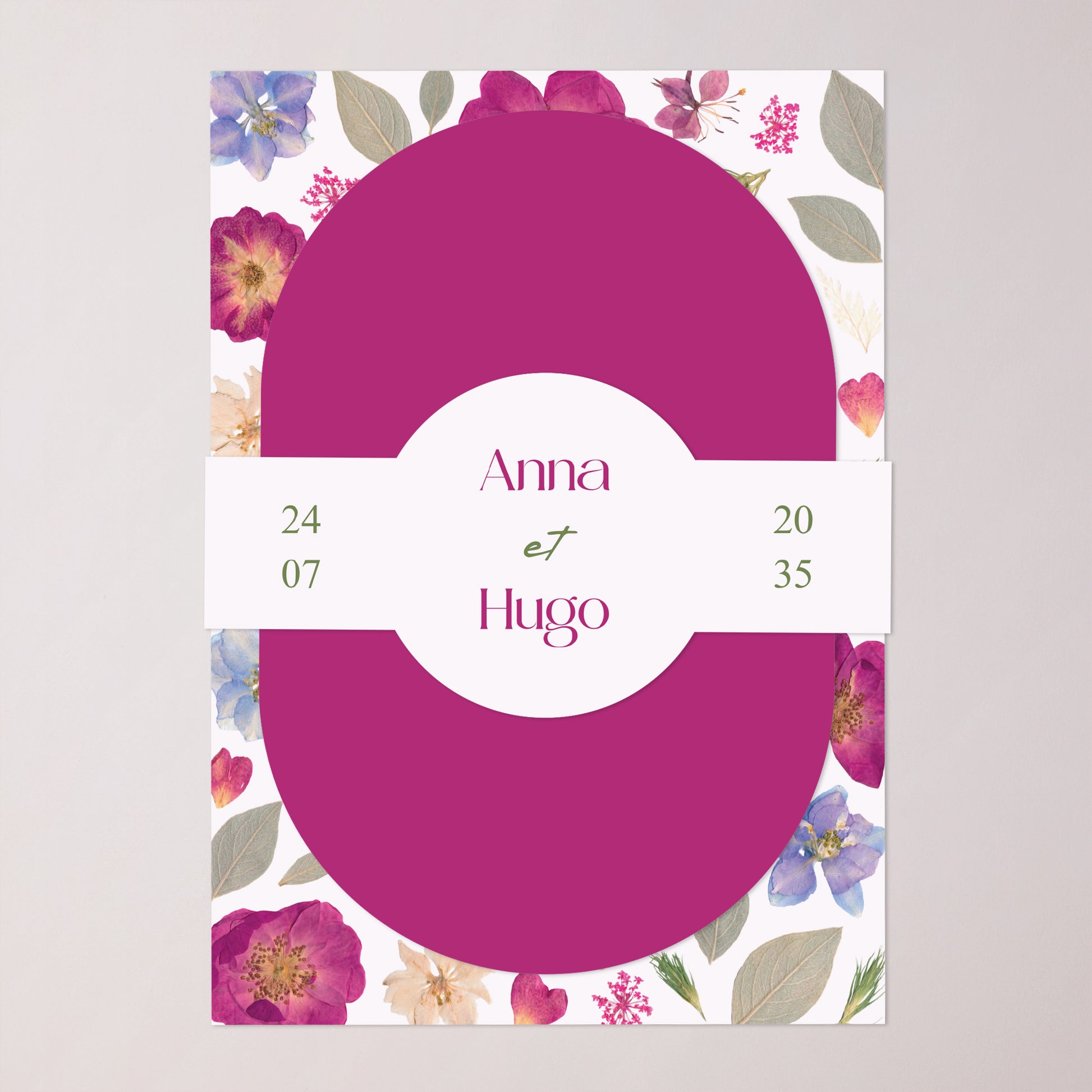 Faire-part Mariage bandeau, 2 cartes Poésie d'été II photo N° 1