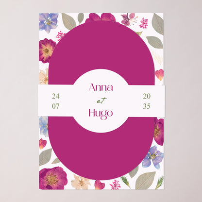 Faire-part Mariage bandeau, 2 cartes Poésie d'été II photo N° 1