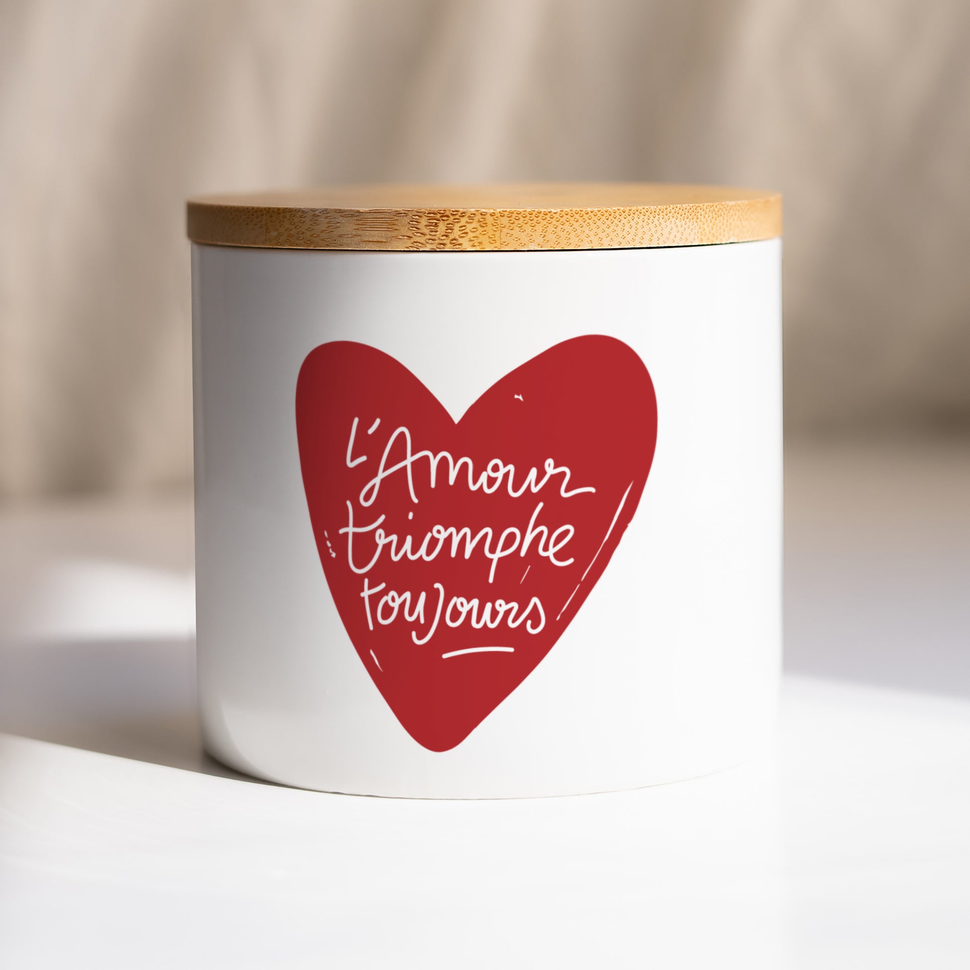 Pot en céramique 48 cl L'Amour Triomphe Toujours photo N° 1
