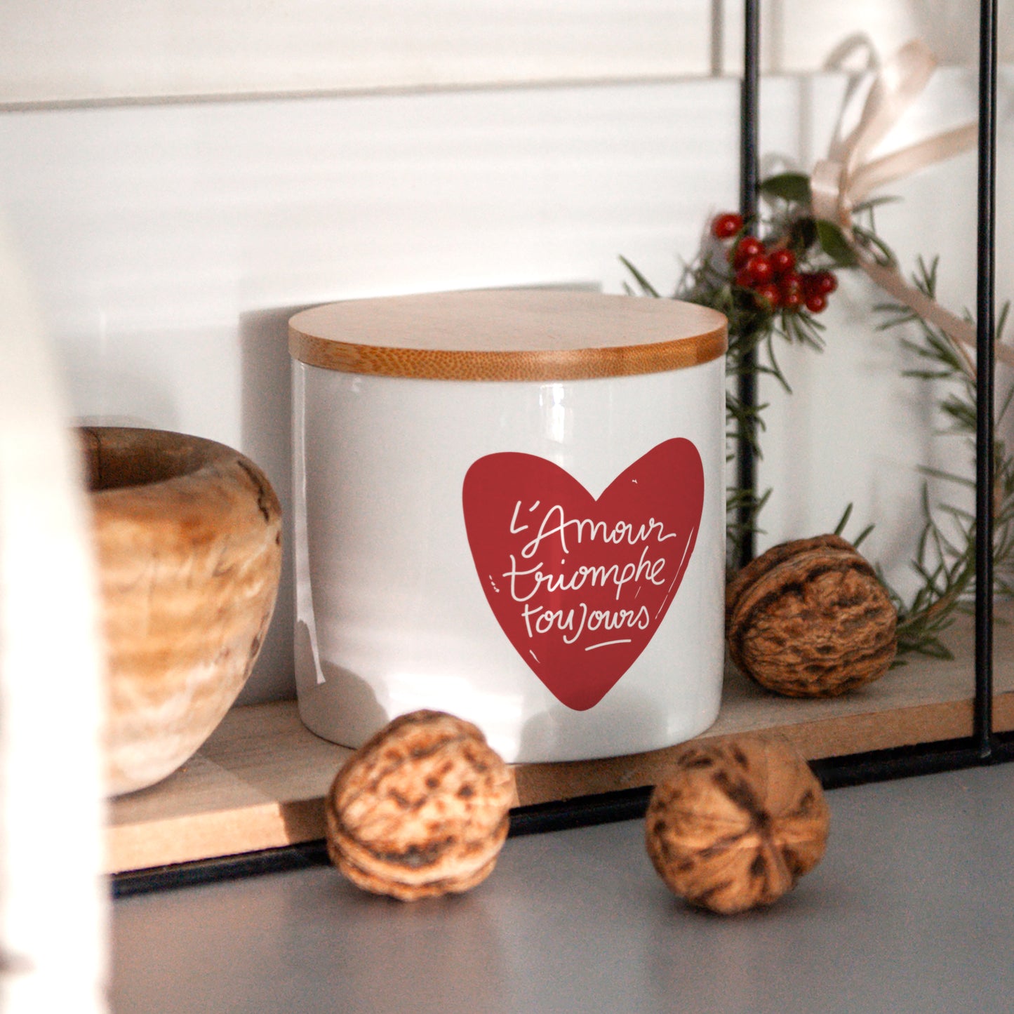 Pot en céramique 48 cl L'Amour Triomphe Toujours photo N° 4