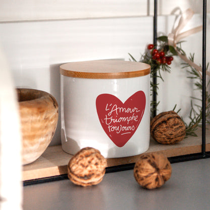 Pot en céramique 48 cl L'Amour Triomphe Toujours photo N° 4