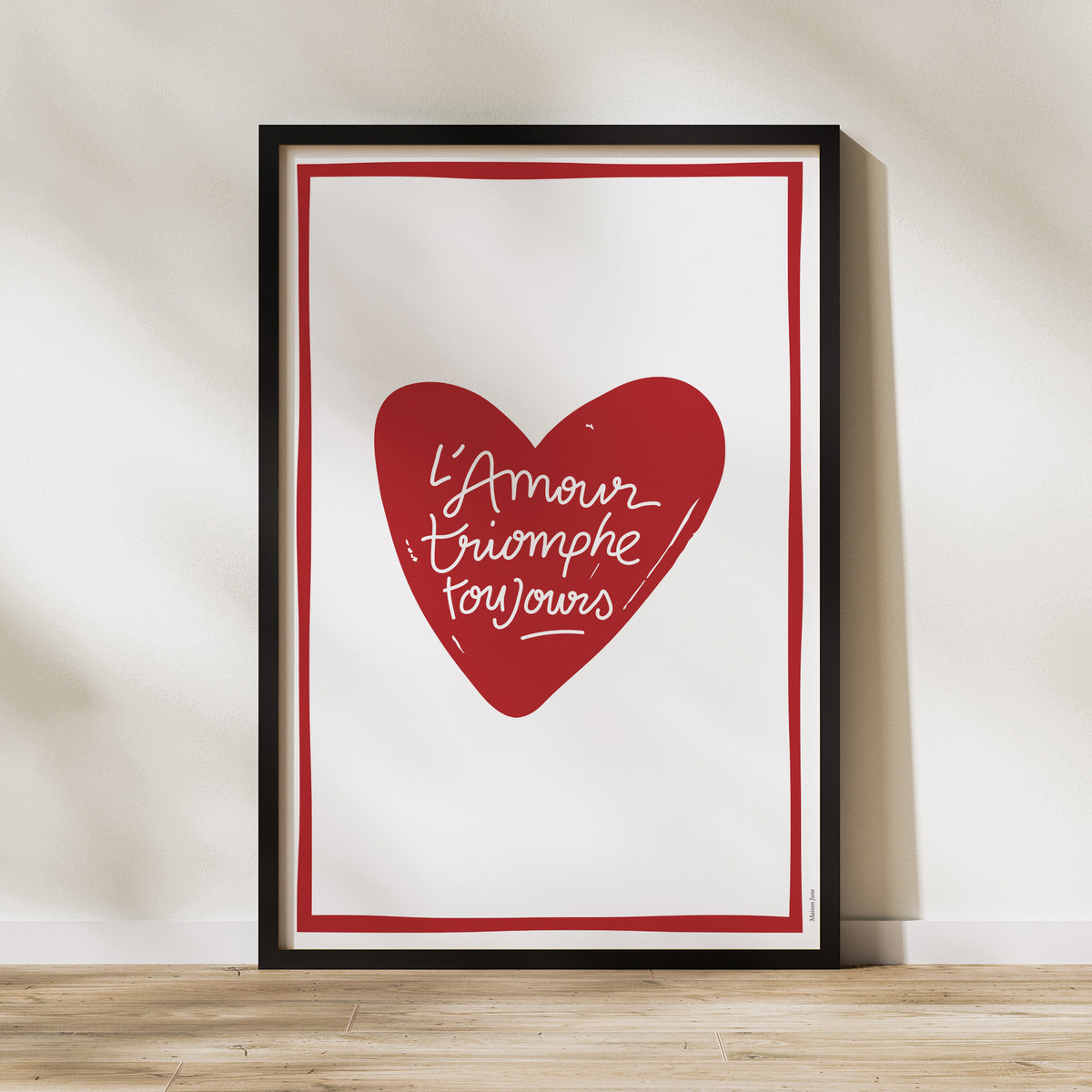 Affiche Portrait 60 x 90 cm L'Amour Triomphe Toujours photo N° 1