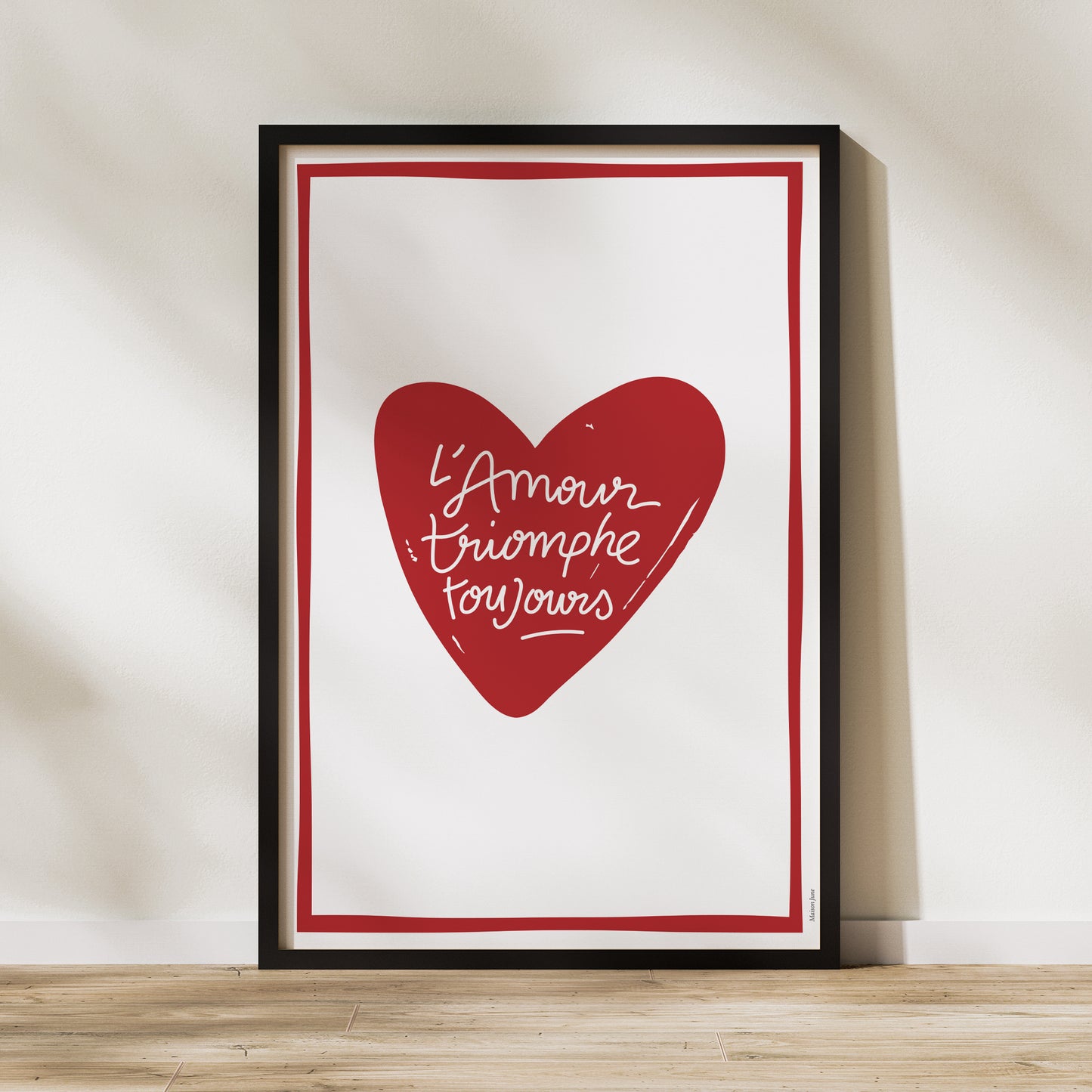 Affiche Portrait 60 x 90 cm L'Amour Triomphe Toujours photo N° 1
