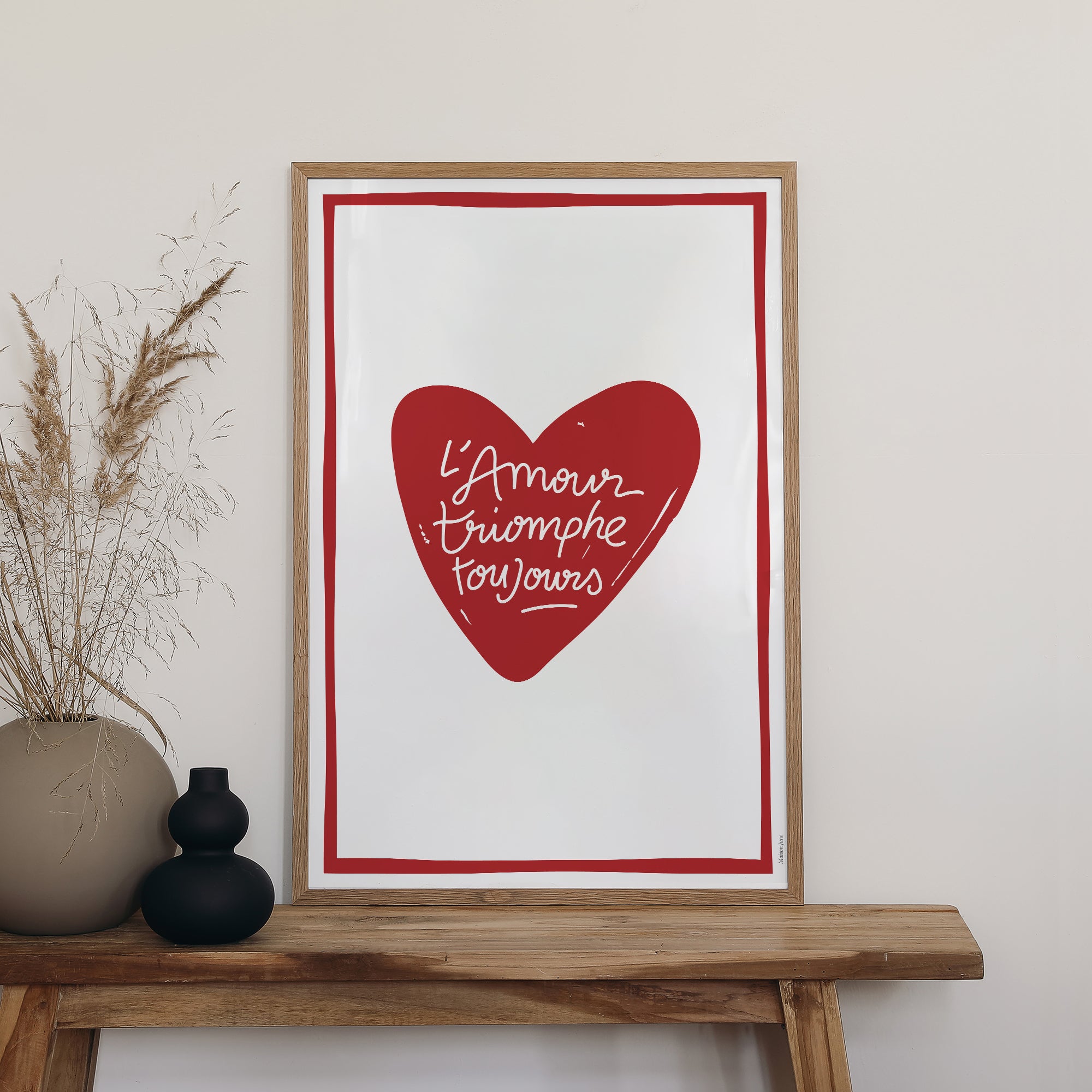 Affiche Portrait 60 x 90 cm L'Amour Triomphe Toujours photo N° 2