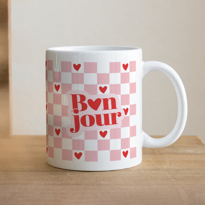 Mug Blanc Bonjour photo N° 1