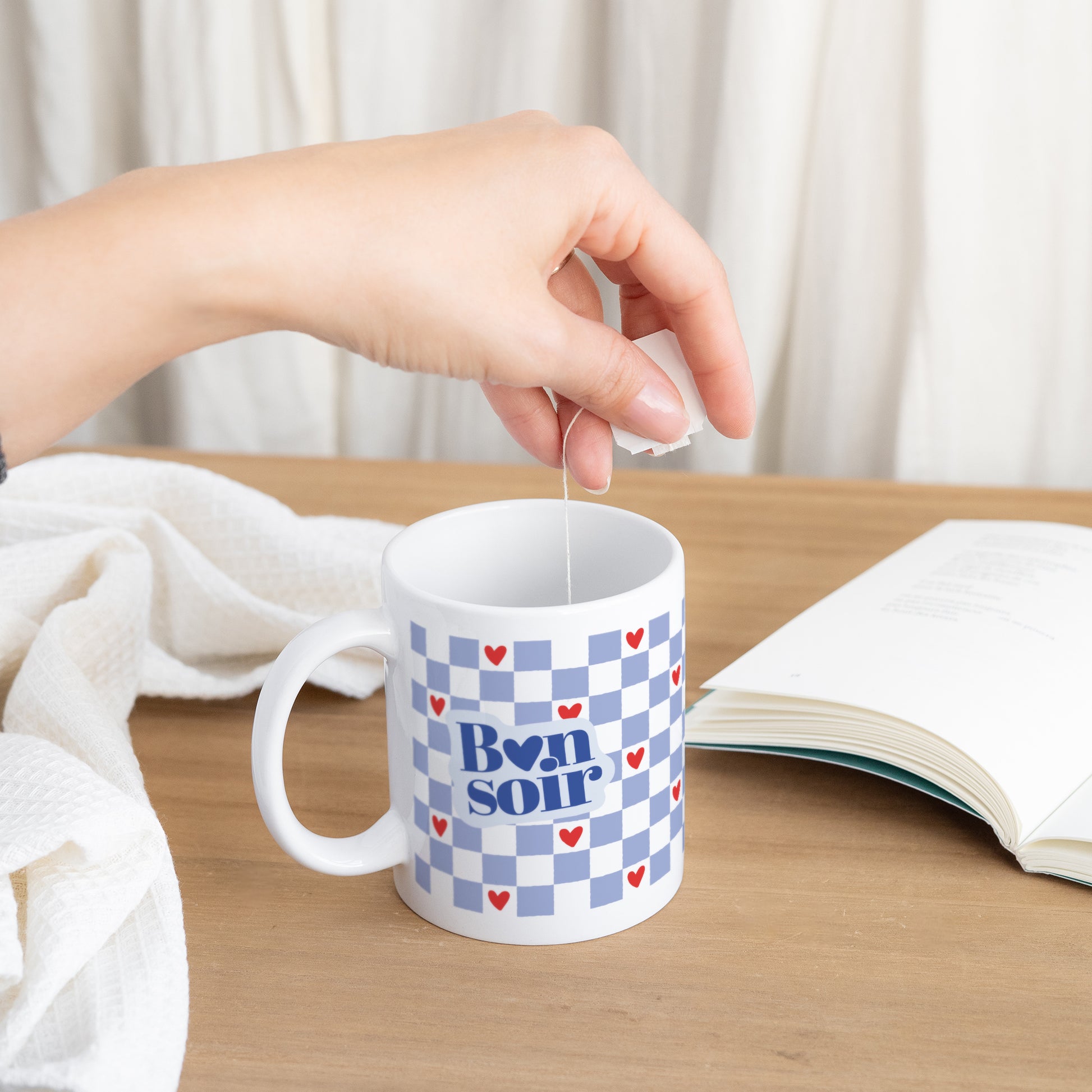 Mug Blanc Bonsoir photo N° 3