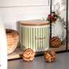 Pot en céramique 48 cl Bisous Rayures Verte photo N° 4