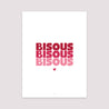 Affiche Portrait 30 x 40 cm Bisous en Cascade Rouge photo N° 2