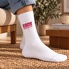 Chaussettes femme Blanches Bisous en Cascade Rouge photo N° 2