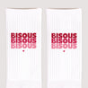 Chaussettes femme Blanches Bisous en Cascade Rouge photo N° 3