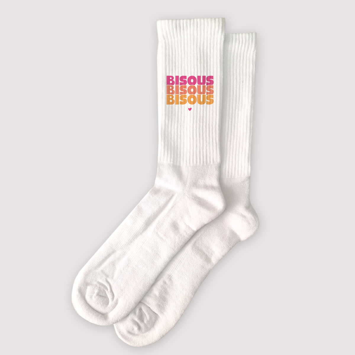 Chaussettes femme Blanches Bisous en Cascade Acidulée photo N° 1