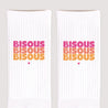 Chaussettes femme Blanches Bisous en Cascade Acidulée photo N° 3