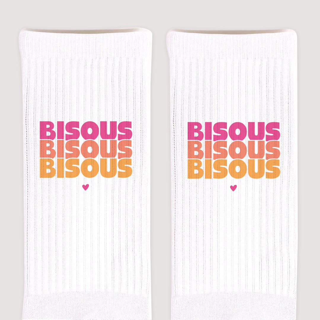Chaussettes enfant Blanches Bisous en Cascade Acidulée photo N° 3