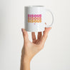 Mug Blanc Bisous en Cascade Acidulée photo N° 2