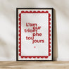 Affiche Portrait 60 x 90 cm L’amour triomphant Rouge photo N° 1