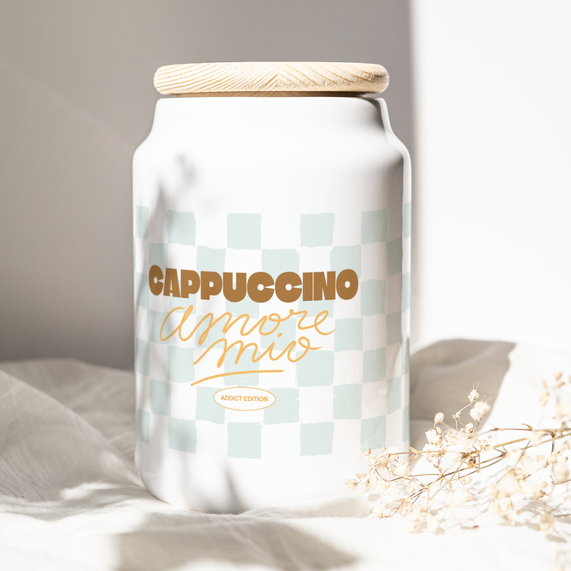 Pot en céramique 65 cl Cappuccino Addict photo N° 1