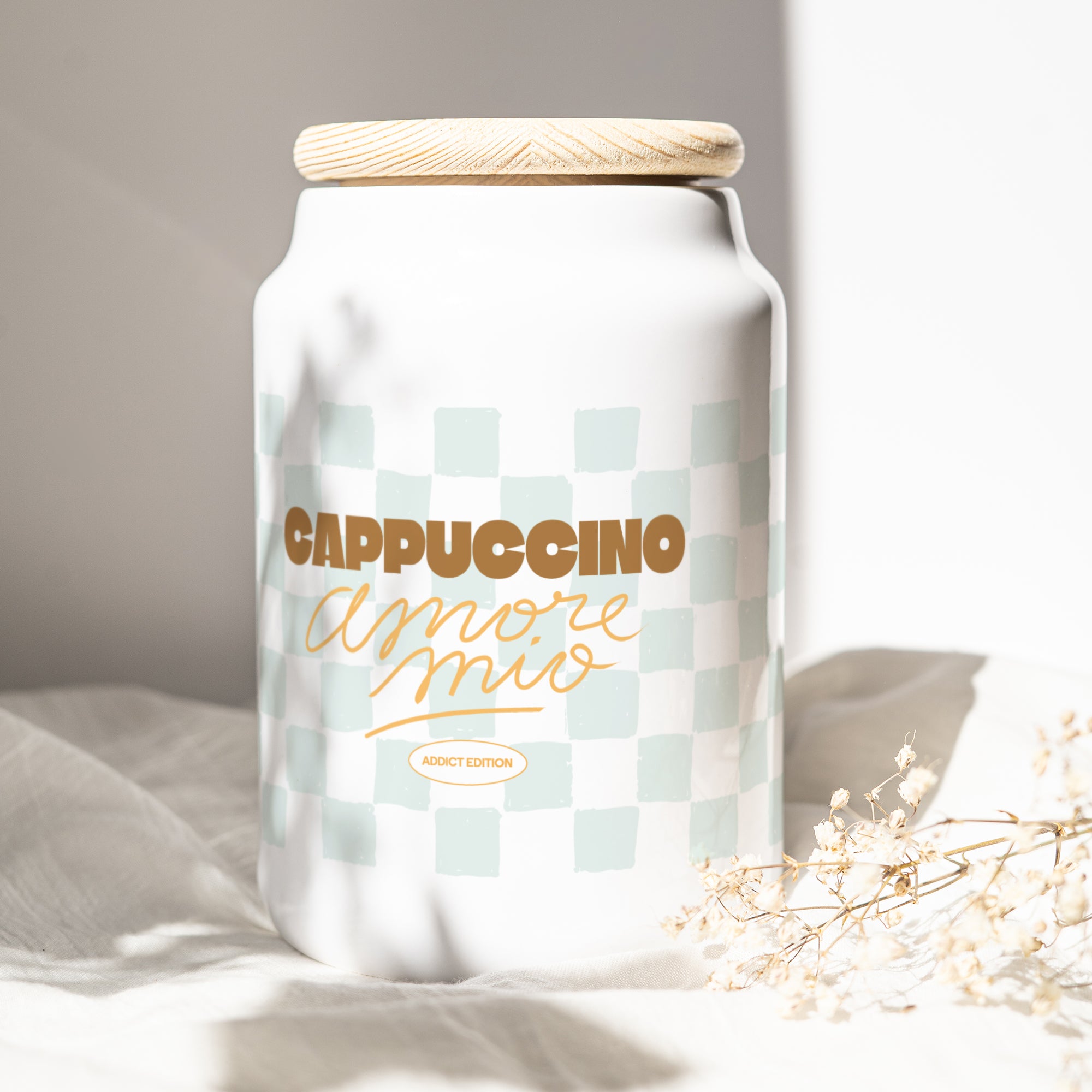 Pot en céramique 65 cl Cappuccino Addict photo N° 1