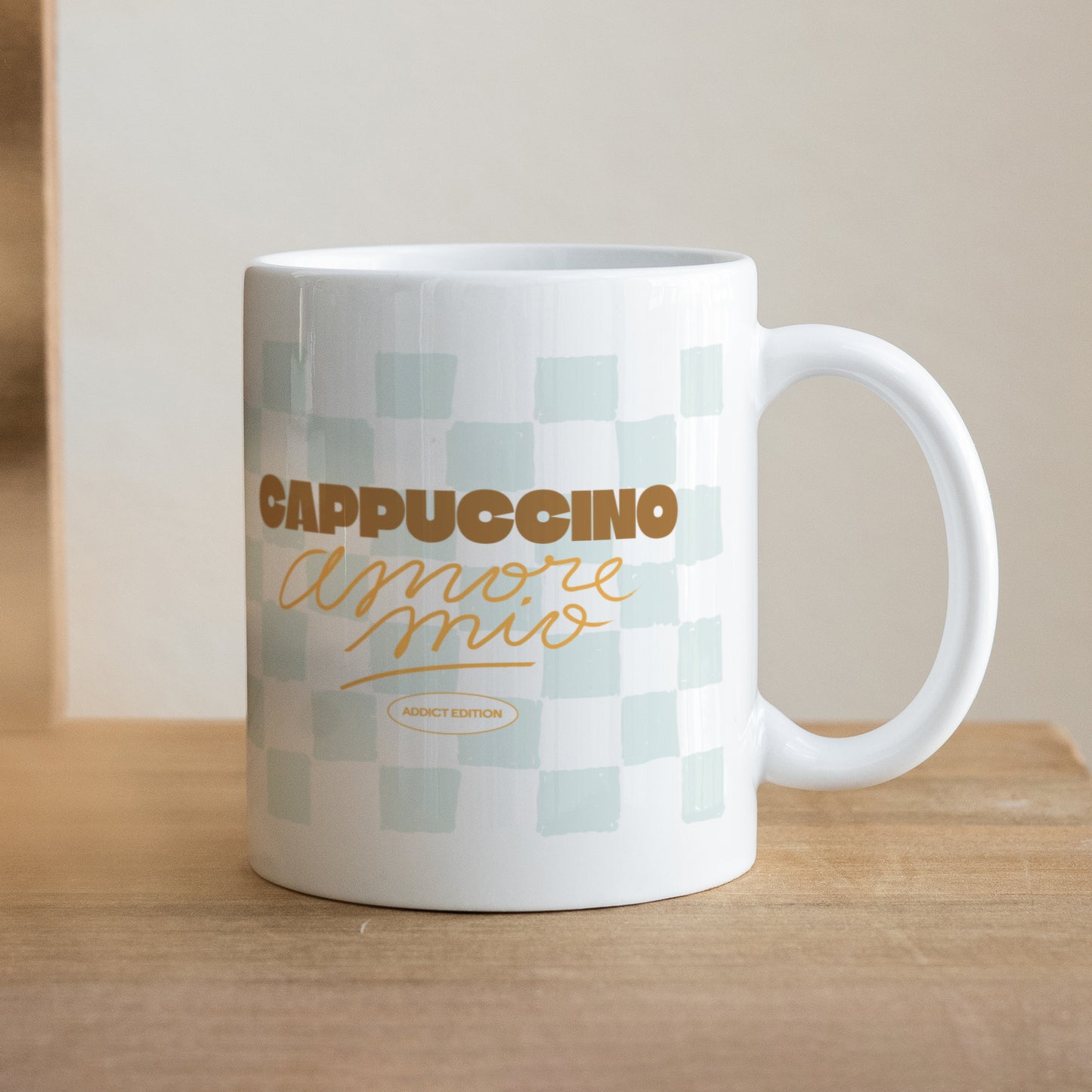 Mug Blanc Cappuccino Addict photo N° 1