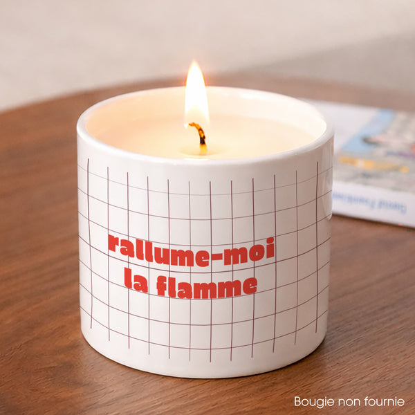 Bougeoir 48 cl Rallume-moi la flamme photo