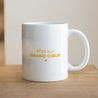Mug Blanc Grand Cœur Jaune photo N° 1