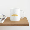 Mug Blanc Grand Cœur Jaune photo N° 4