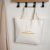 Tote bag Anse en toile Grand Cœur Jaune photo N° 1