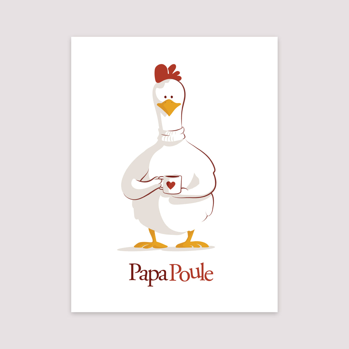 Affiche Portrait 30 x 40 cm Mon Papa poule photo N° 2