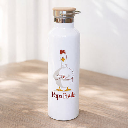 Gourde 75 cl Mon Papa poule photo N° 1