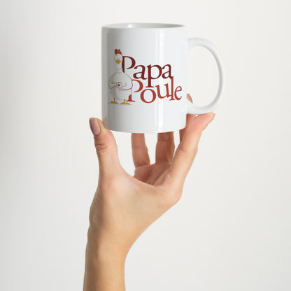 Mug Blanc Mon Papa poule photo N° 2