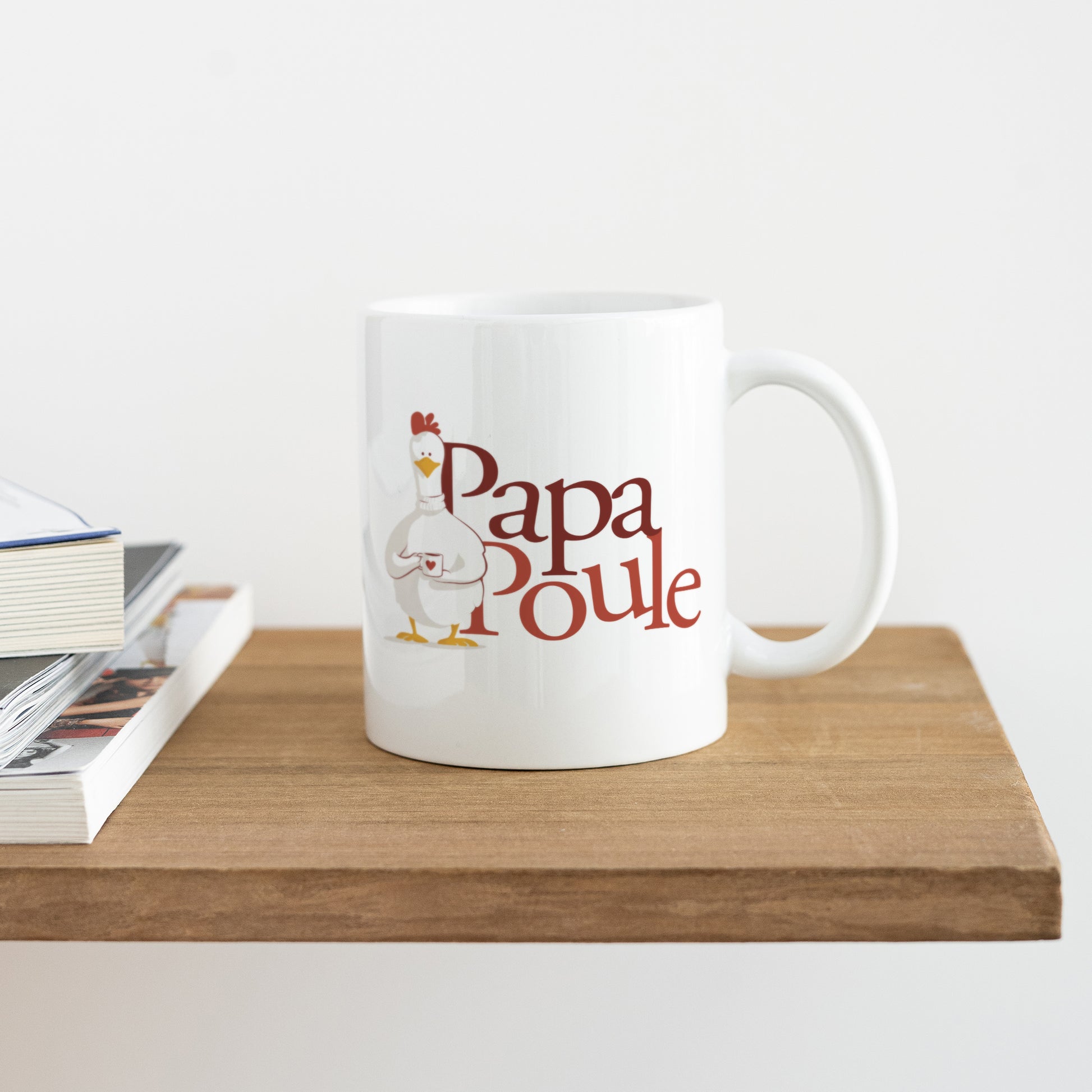 Mug Blanc Mon Papa poule photo N° 4