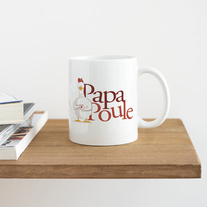 Mug Blanc Mon Papa poule photo N° 4