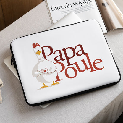 Housse ordinateur 15 pouces Mon Papa poule photo N° 1